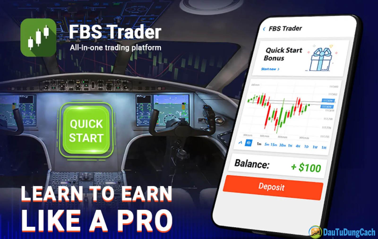 FBS Trader là nền tảng độc quyền, chỉ cung cấp cho nhà đầu tư tại FBS